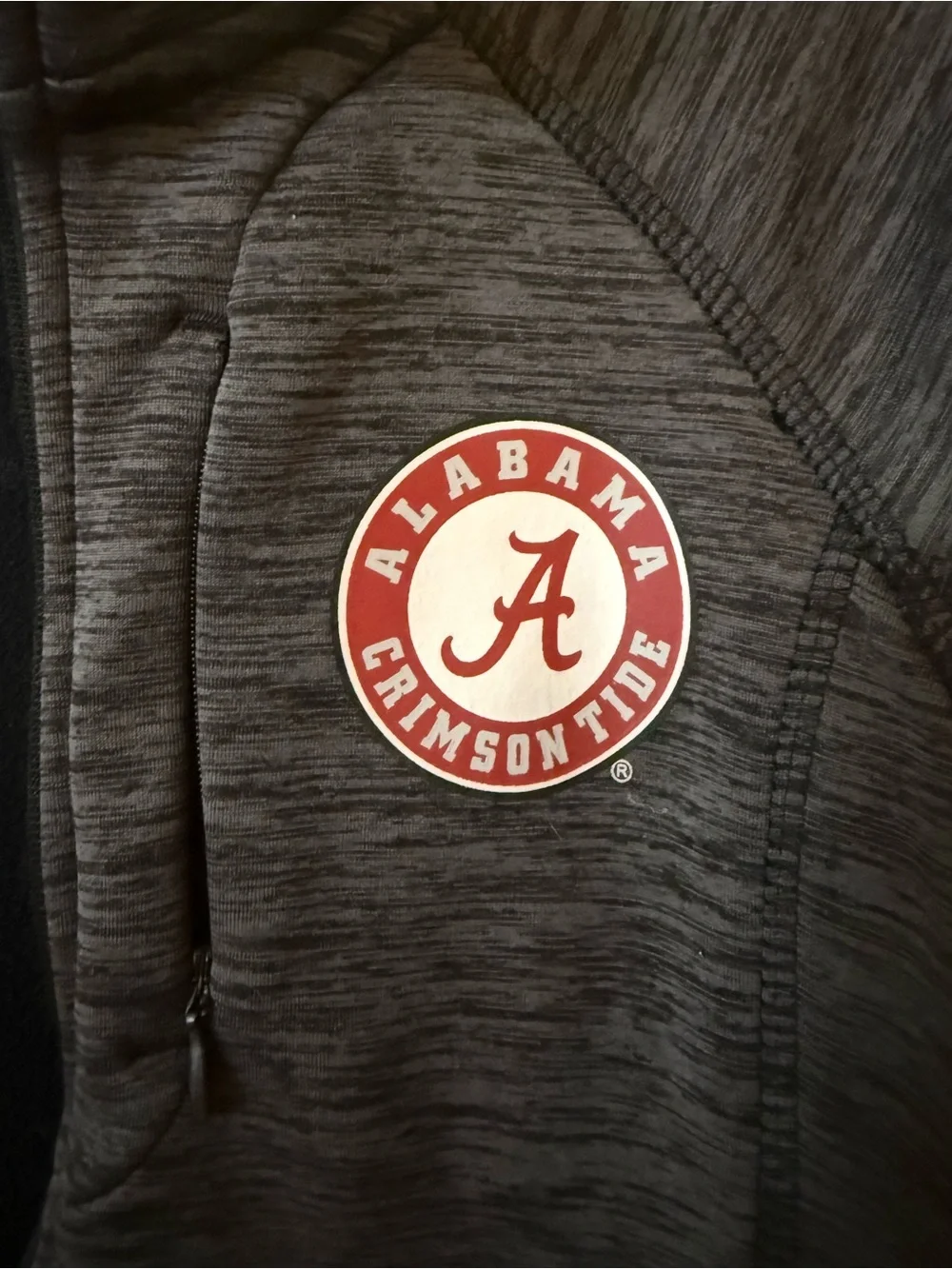Alabama Crimson Tide G-III Sports by Carl Banks Full Zip Jacket Grey - Size L
